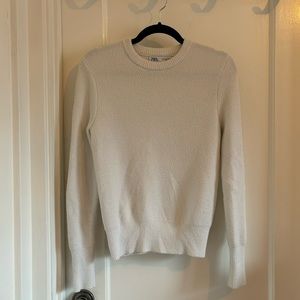 ZARA white sweater